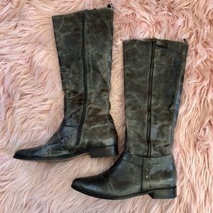 Matisse Wilmer Distressed Tall Leather BrownBoots